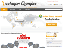 Tablet Screenshot of freelancerchamber.com